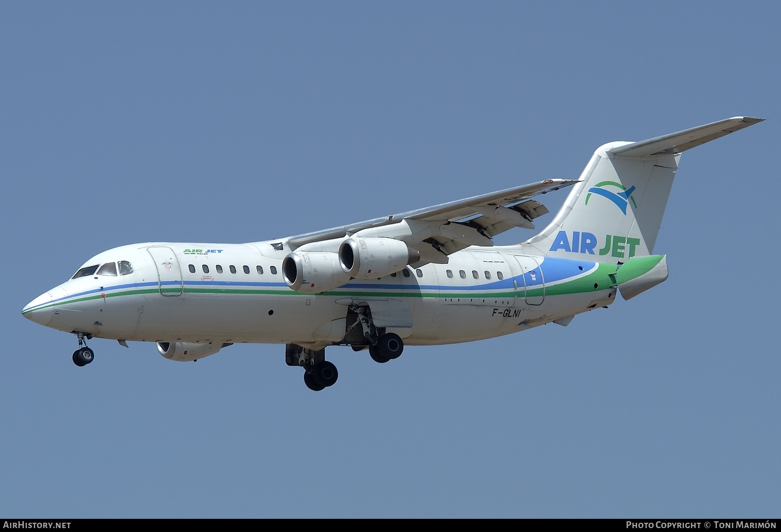 Aircraft Photo of F-GLNI | British Aerospace BAe-146-200QC | Air Jet | AirHistory.net #79101