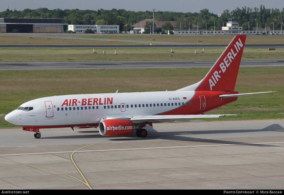 Aircraft Photo of D-AGES | Boeing 737-75B | Air Berlin | AirHistory.net #79139