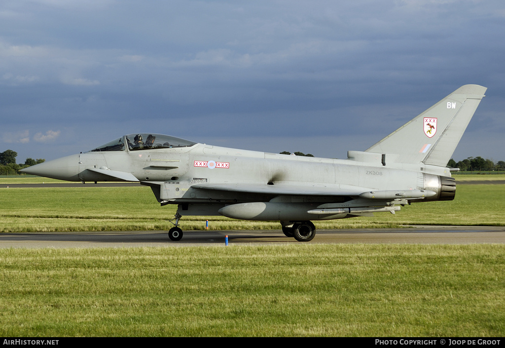 Aircraft Photo of ZK308 | Eurofighter EF-2000 Typhoon FGR4 | UK - Air Force | AirHistory.net #79159