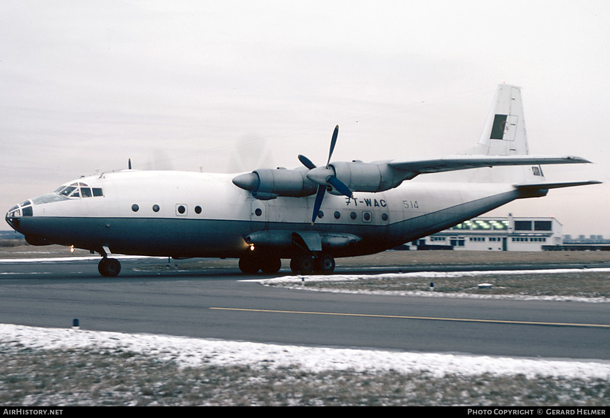 Aircraft Photo of 7T-WAC / 514 | Antonov An-12B | Algeria - Air Force | AirHistory.net #79234