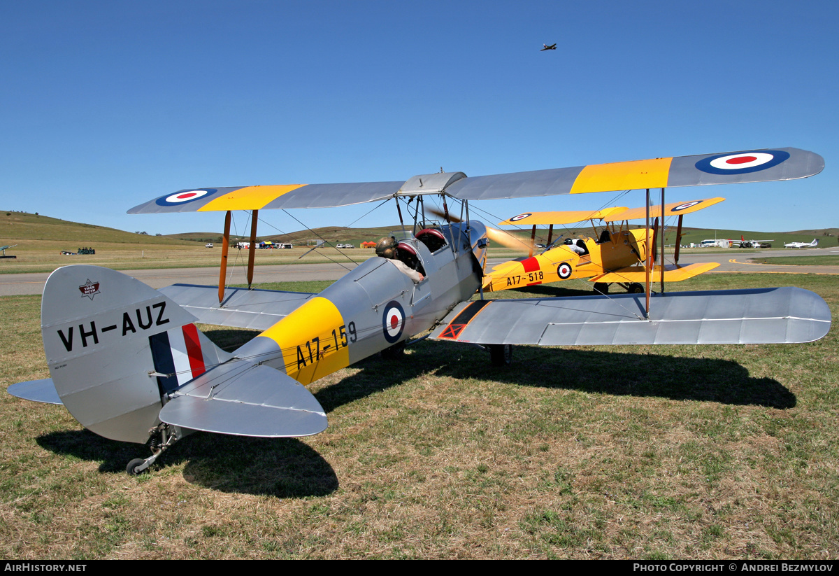 Aircraft Photo of VH-AUZ / A17-159 | De Havilland D.H. 82A Tiger Moth | Australia - Air Force | AirHistory.net #79251