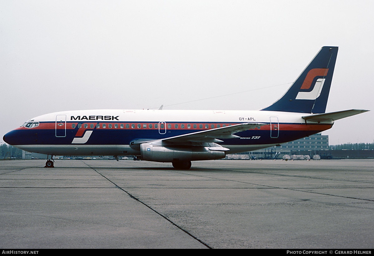 Aircraft Photo of OY-APL | Boeing 737-2L9/Adv | Maersk Air | AirHistory.net #79278