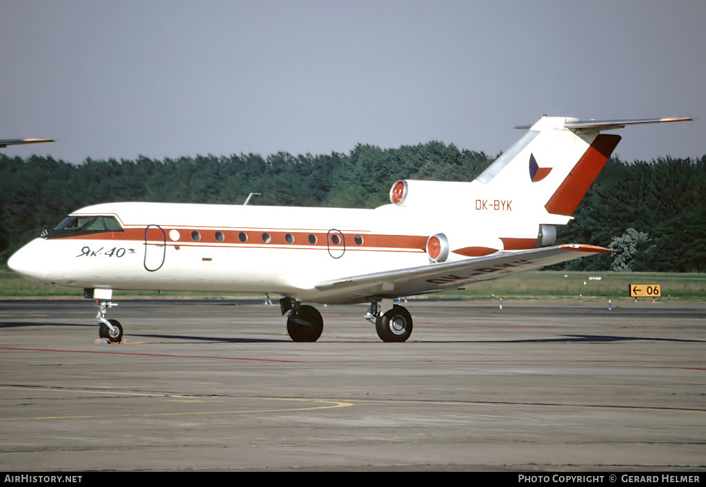 Aircraft Photo of OK-BYK | Yakovlev Yak-40K | Czechia Government | AirHistory.net #79302