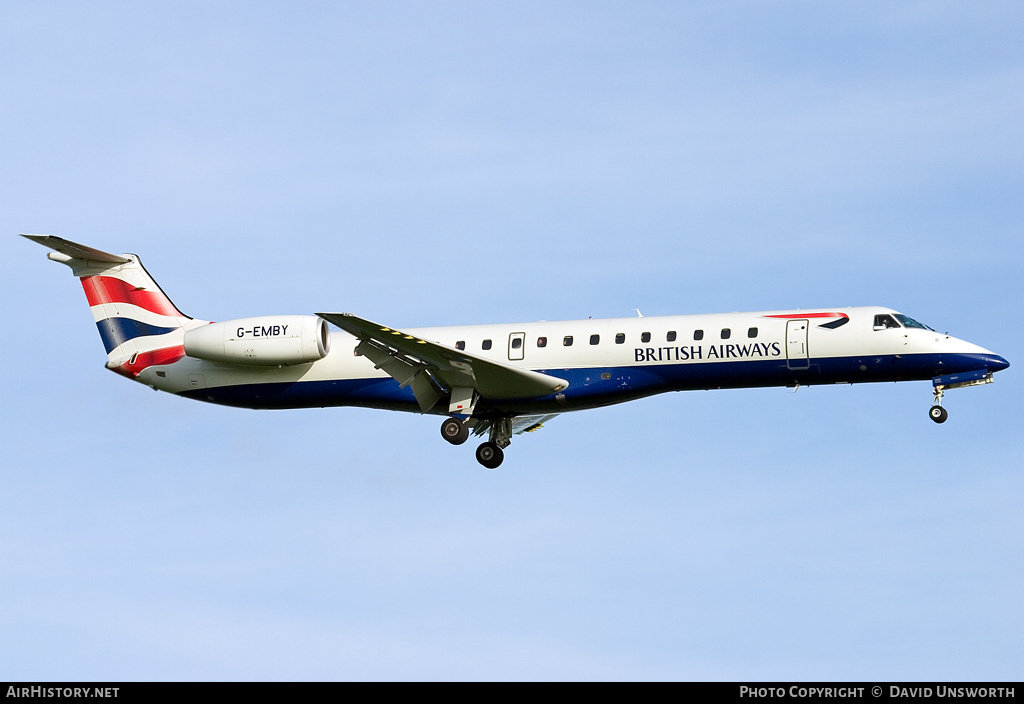 Aircraft Photo of G-EMBY | Embraer ERJ-145EU (EMB-145EU) | British Airways | AirHistory.net #79309