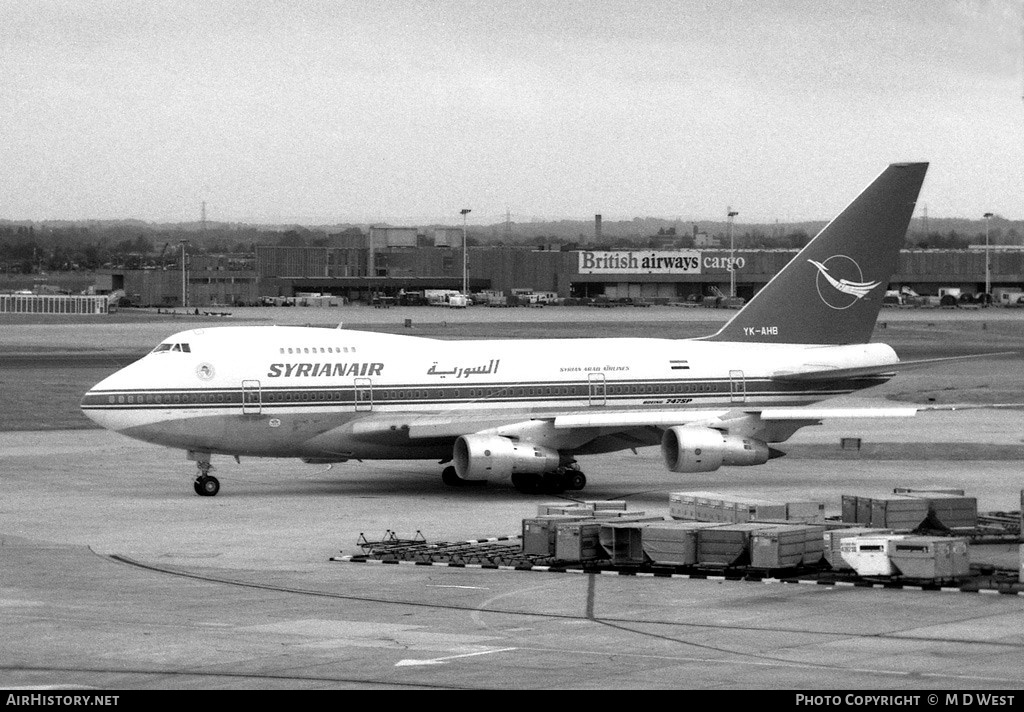 Aircraft Photo of YK-AHB | Boeing 747SP-94 | Syrian Air - Syrian Arab Airlines | AirHistory.net #79316