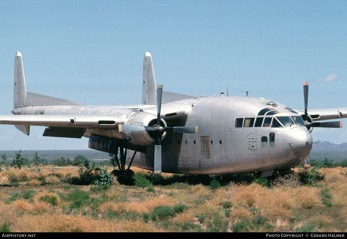 Aircraft Photo of N175ML | Fairchild C-119F Flying Boxcar | Marine Lumber Company | AirHistory.net #79323