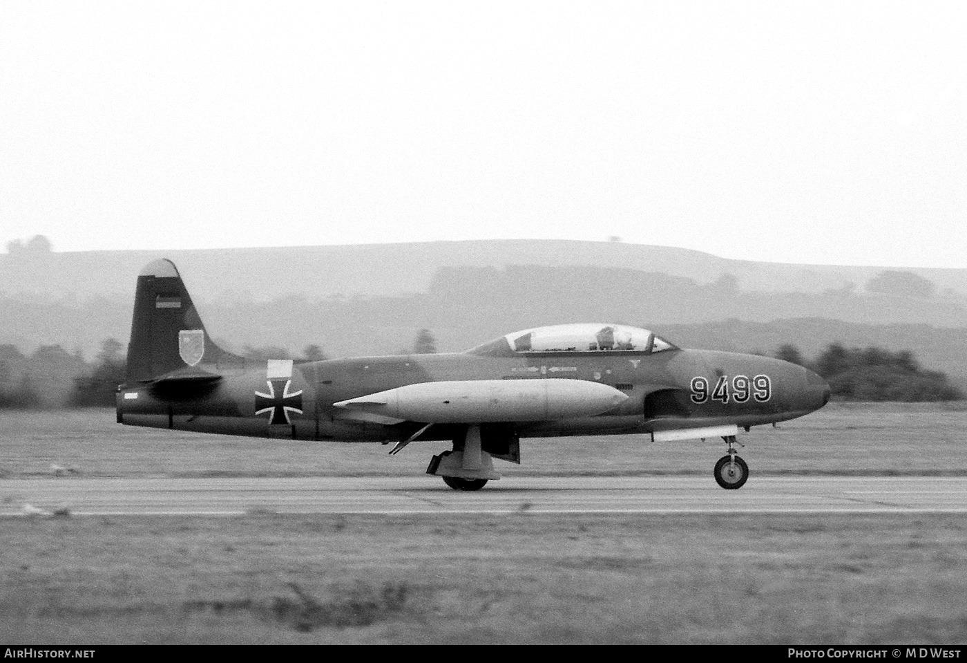 Aircraft Photo of 9499 | Lockheed T-33A | Germany - Air Force | AirHistory.net #79343