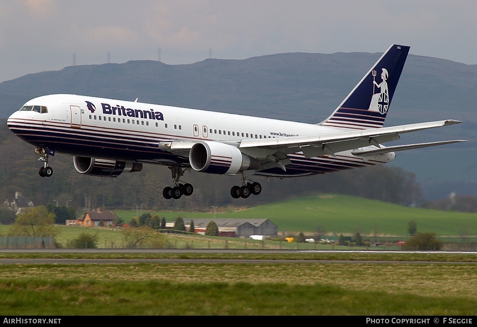 Aircraft Photo of G-BYAA | Boeing 767-204/ER | Britannia Airways | AirHistory.net #79349
