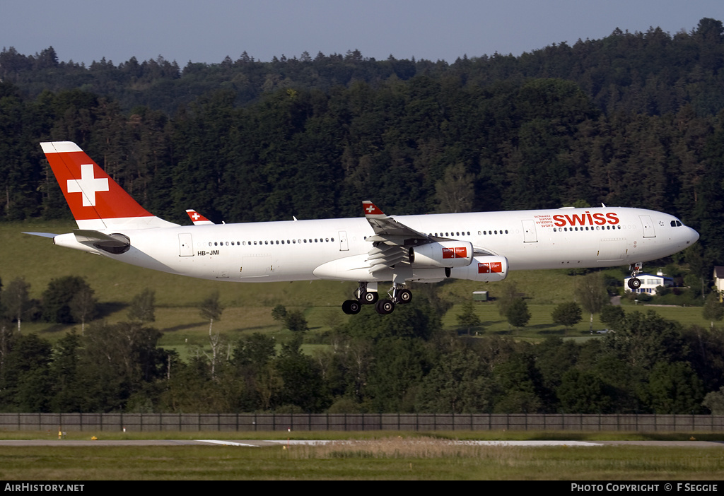 Aircraft Photo of HB-JMI | Airbus A340-313 | Swiss International Air Lines | AirHistory.net #79354