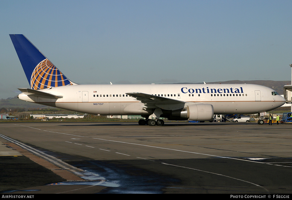 Aircraft Photo of N67157 | Boeing 767-224/ER | Continental Airlines | AirHistory.net #79359