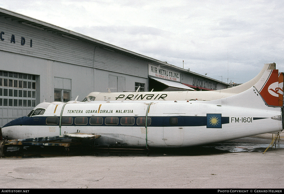 Aircraft Photo of FM-1601 | De Havilland D.H. 114 Heron | Malaysia - Air Force | AirHistory.net #79381