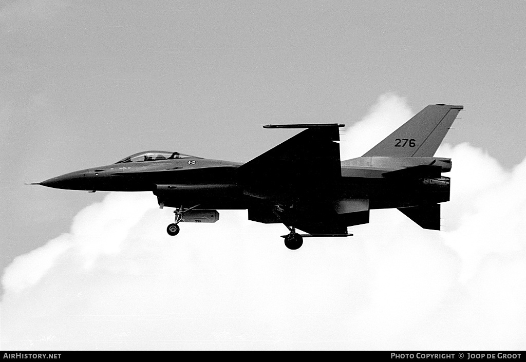 Aircraft Photo of 276 | General Dynamics F-16A Fighting Falcon | Norway - Air Force | AirHistory.net #79413