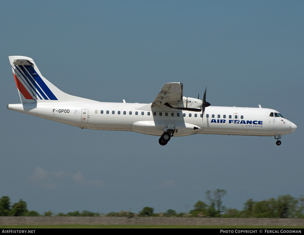 Aircraft Photo of F-GPOD | ATR ATR-72-202 | Air France | AirHistory.net #79428
