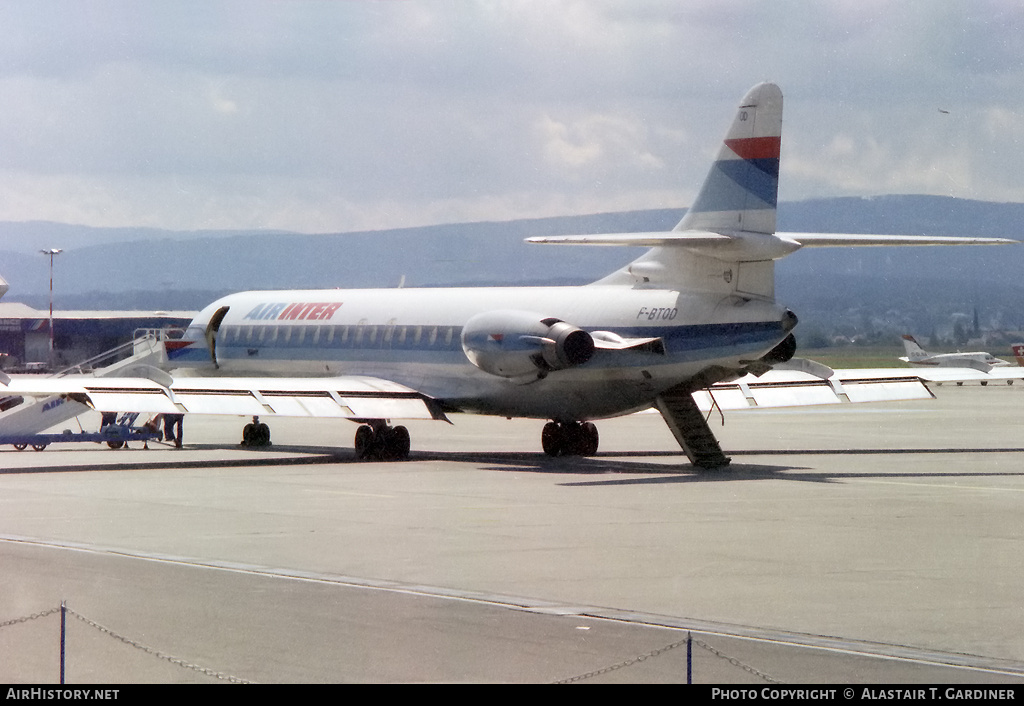 Aircraft Photo of F-BTOD | Aerospatiale SE-210 Caravelle 12 | Air Inter | AirHistory.net #79433