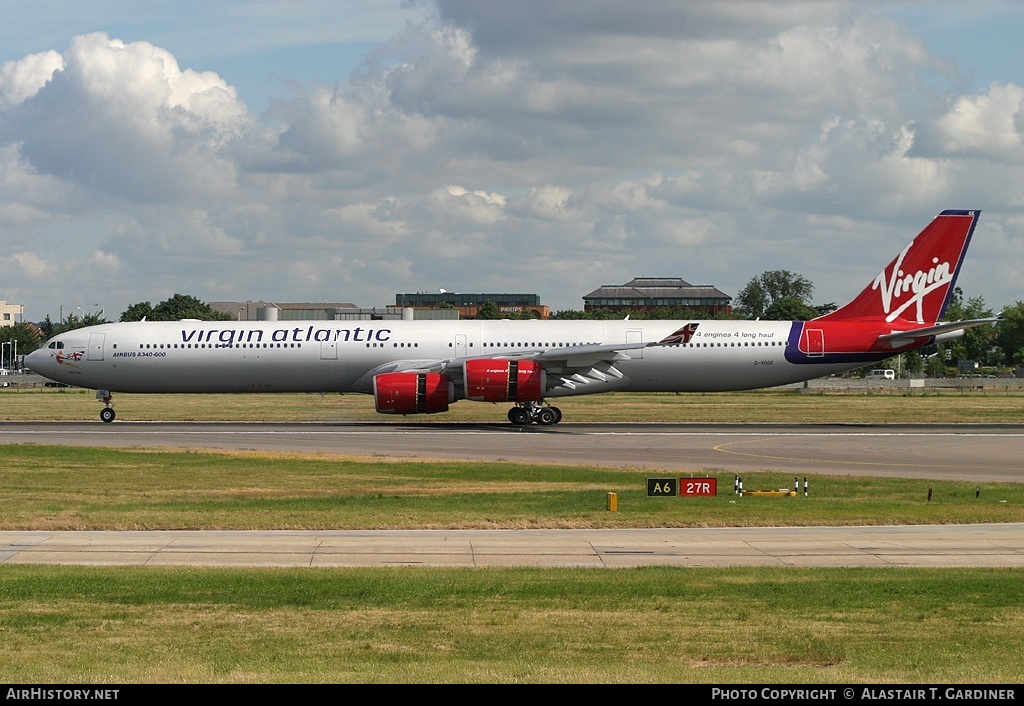 Aircraft Photo of G-VOGE | Airbus A340-642 | Virgin Atlantic Airways | AirHistory.net #79434