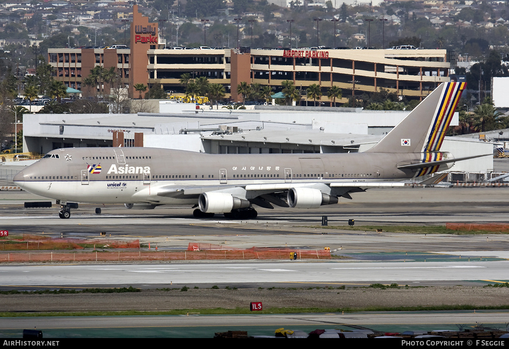 Aircraft Photo of HL7417 | Boeing 747-48EM | Asiana Airlines | AirHistory.net #79438