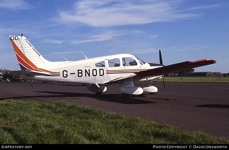 Aircraft Photo of G-BNOD | Piper PA-28-161 Warrior II | British Aerospace Flying College | AirHistory.net #79443