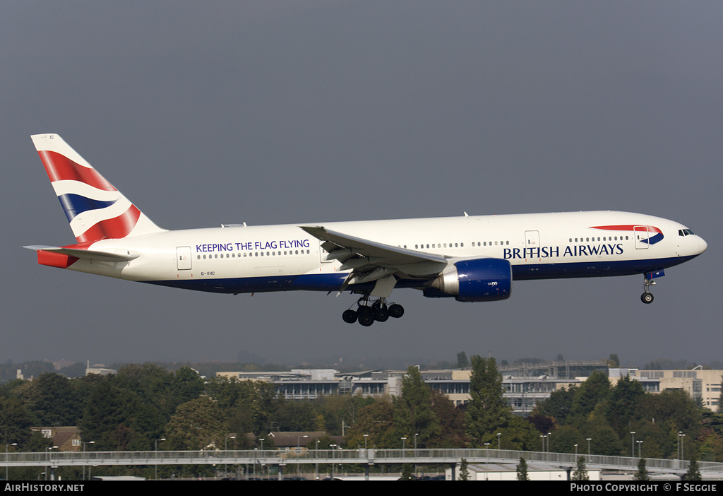 Aircraft Photo of G-VIIC | Boeing 777-236/ER | British Airways | AirHistory.net #79477