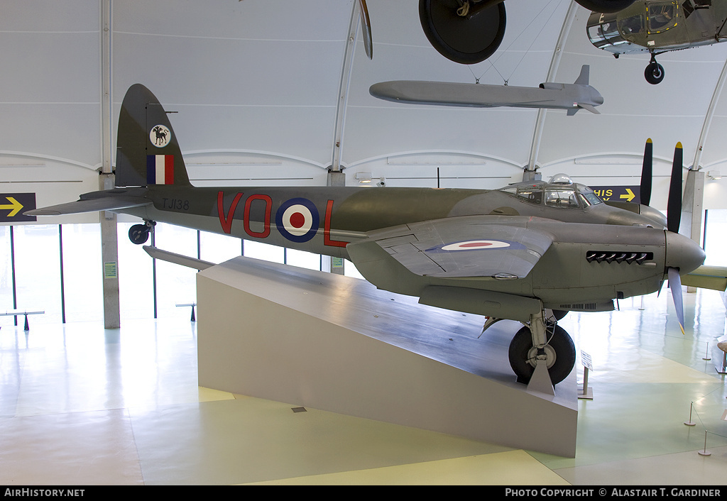 Aircraft Photo of TJ138 | De Havilland D.H. 98 Mosquito TT35 | UK - Air Force | AirHistory.net #79479