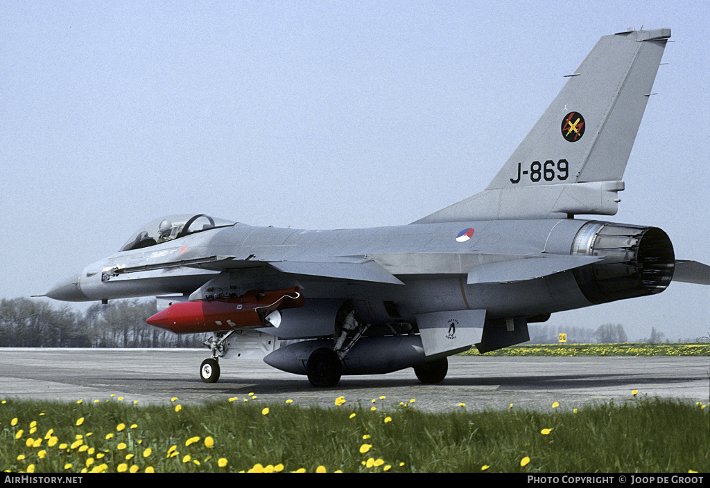 Aircraft Photo of J-869 | General Dynamics F-16A Fighting Falcon | Netherlands - Air Force | AirHistory.net #79491