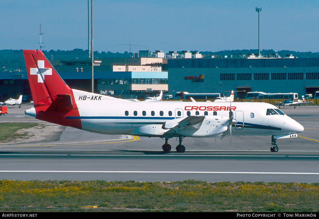 Aircraft Photo of HB-AKK | Saab 340B | Crossair | AirHistory.net #79502