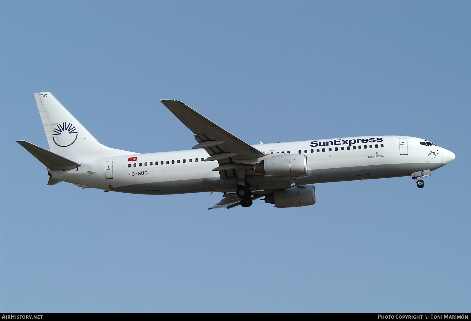 Aircraft Photo of TC-SUC | Boeing 737-86N | SunExpress | AirHistory.net #79506
