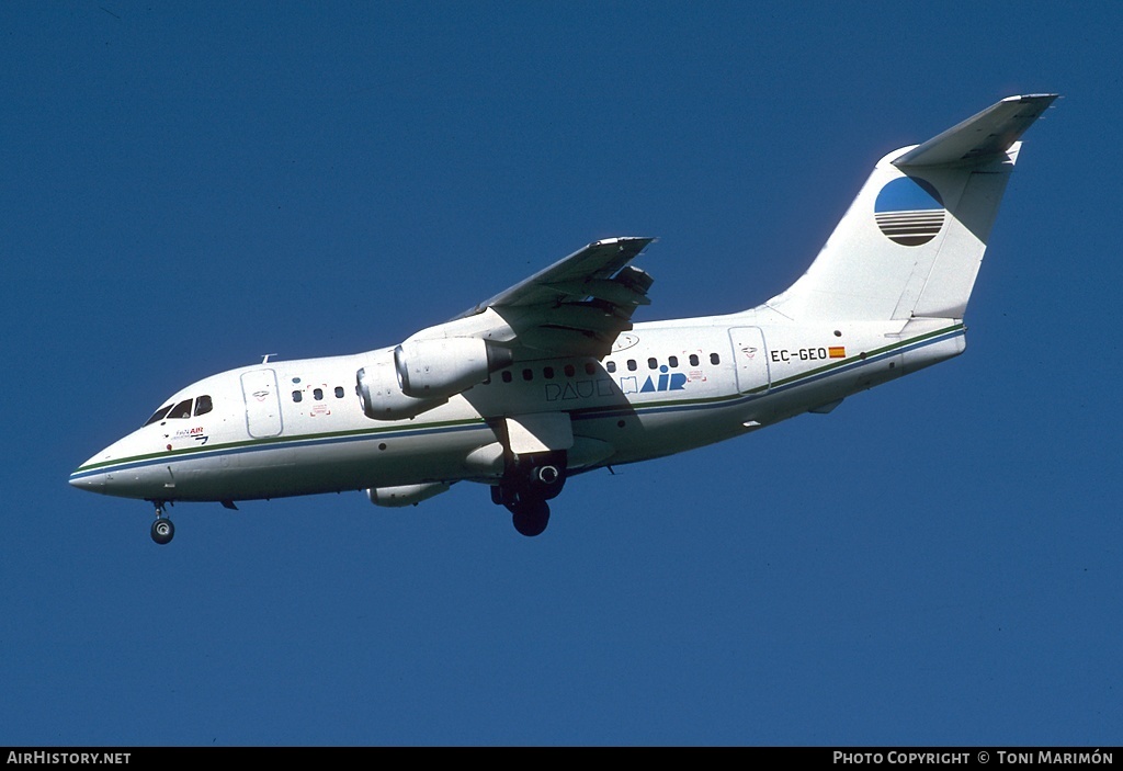 Aircraft Photo of EC-GEO | British Aerospace BAe-146-100 | Paukn Air | AirHistory.net #79507