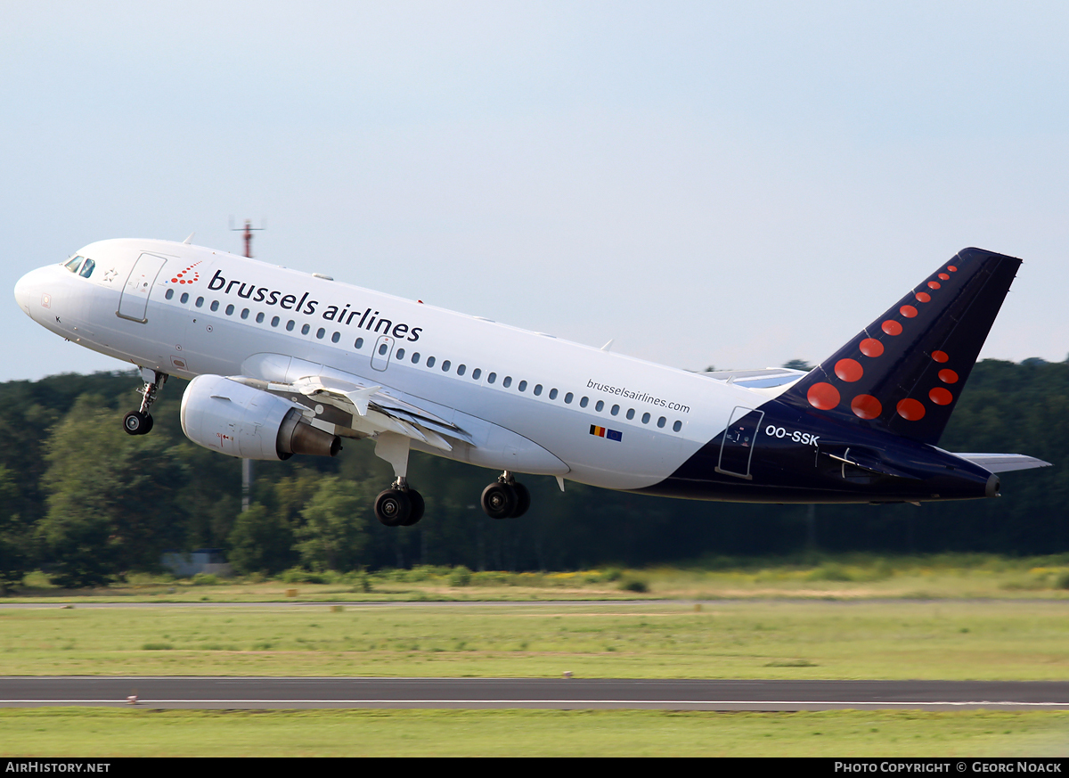 Aircraft Photo of OO-SSK | Airbus A319-112 | Brussels Airlines | AirHistory.net #79533