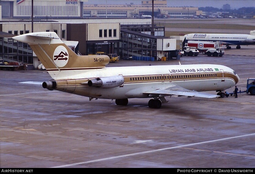 Aircraft Photo of 5A-DII | Boeing 727-2L5/Adv | Libyan Arab Airlines | AirHistory.net #79625