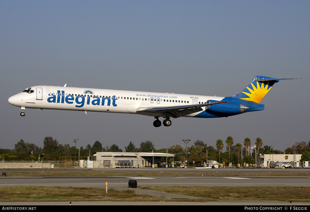 Aircraft Photo of N871GA | McDonnell Douglas MD-83 (DC-9-83) | Allegiant Air | AirHistory.net #79630