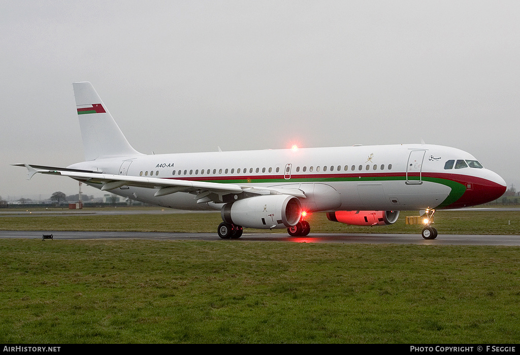 Aircraft Photo of A4O-AA | Airbus A320-232 | Oman Royal Flight | AirHistory.net #79653