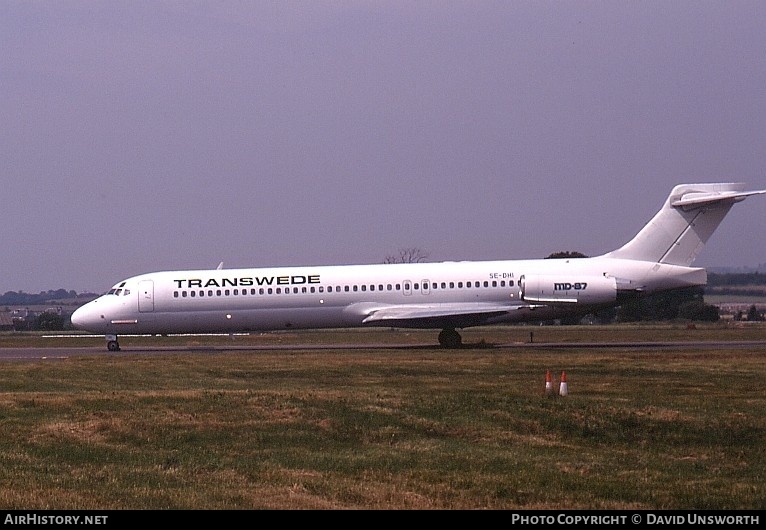 Aircraft Photo of SE-DHI | McDonnell Douglas MD-87 (DC-9-87) | Transwede Airways | AirHistory.net #79666