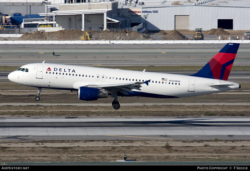 Aircraft Photo of N360NW | Airbus A320-212 | Delta Air Lines | AirHistory.net #79676