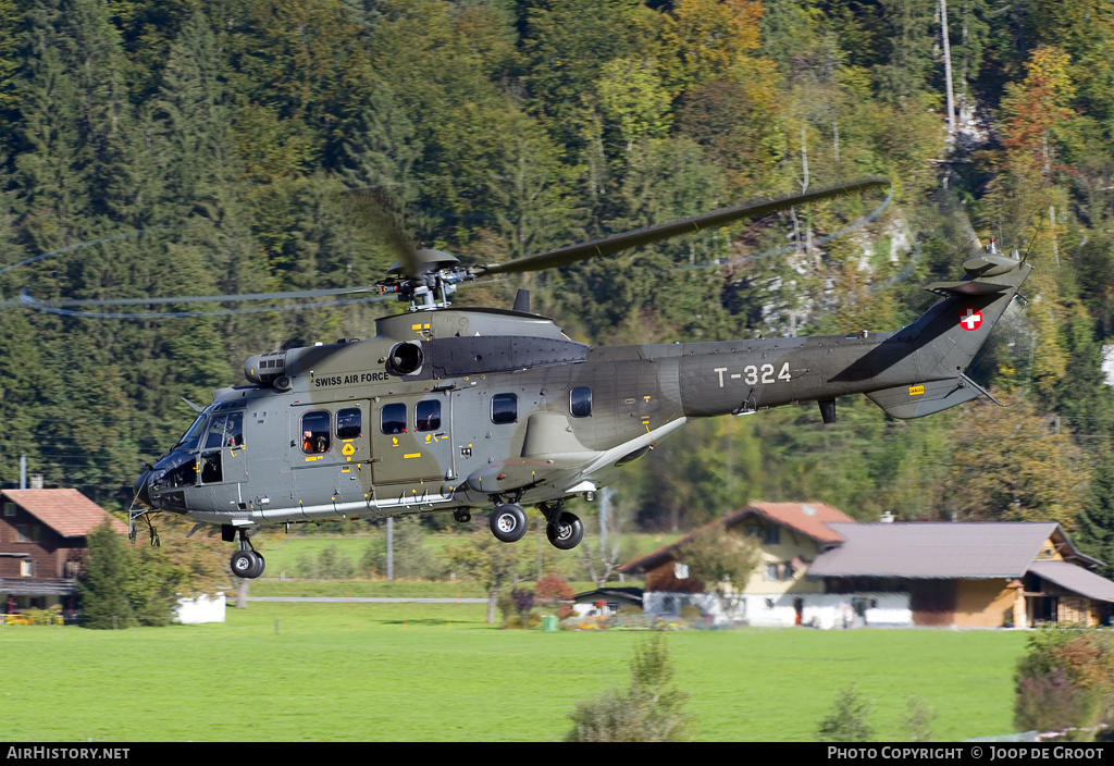 Aircraft Photo of T-324 | Aerospatiale TH06 Super Puma (AS-332M1) | Switzerland - Air Force | AirHistory.net #79686