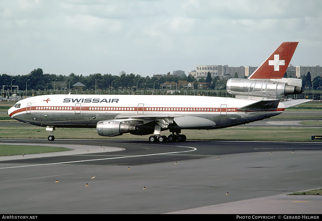 Aircraft Photo of HB-IHE | McDonnell Douglas DC-10-30 | Swissair | AirHistory.net #79703