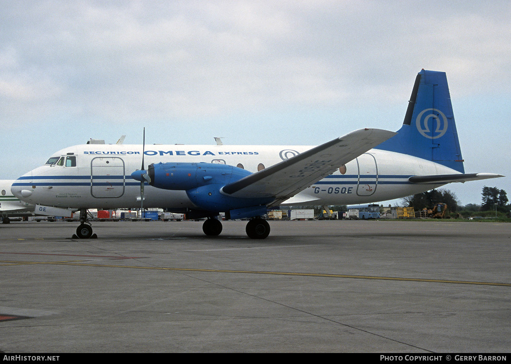 Aircraft Photo of G-OSOE | Hawker Siddeley HS-748 Srs2A/275 | Securicor Express | AirHistory.net #79708