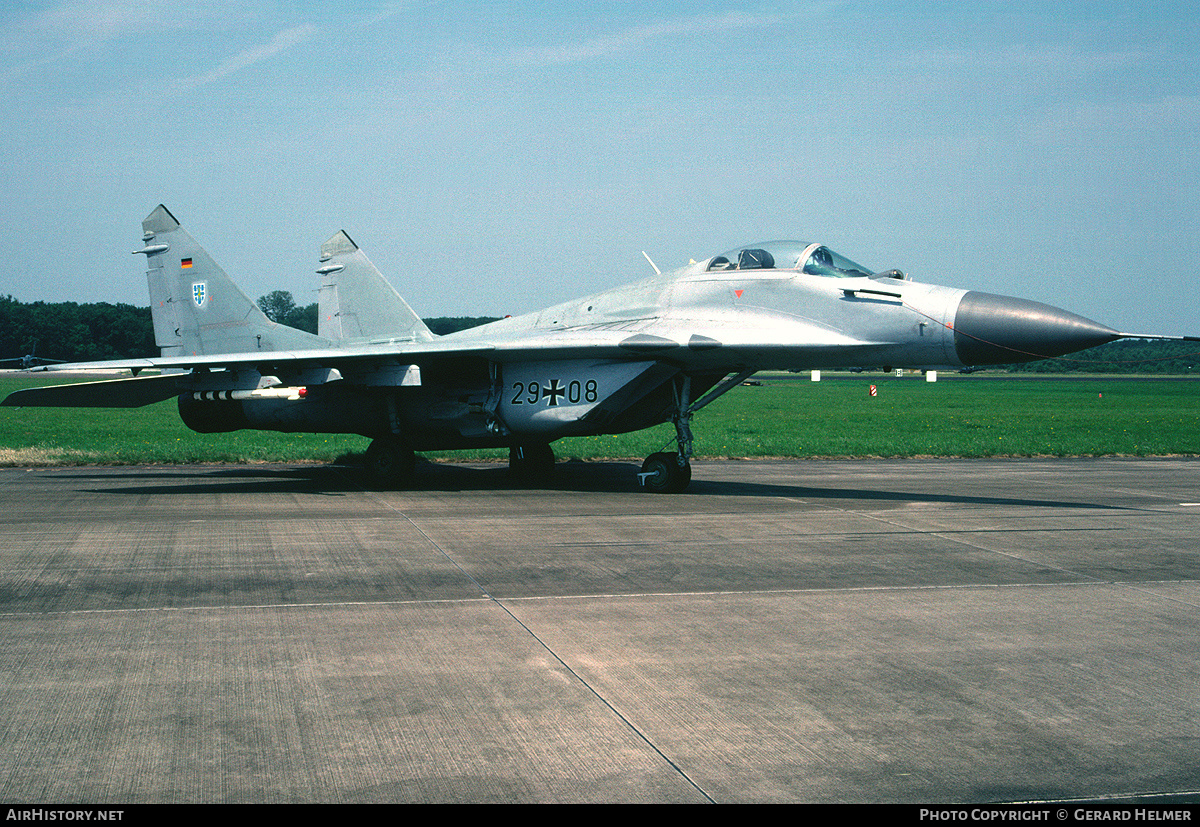 Aircraft Photo of 2908 | Mikoyan-Gurevich MiG-29G (9-12A) | Germany - Air Force | AirHistory.net #79715