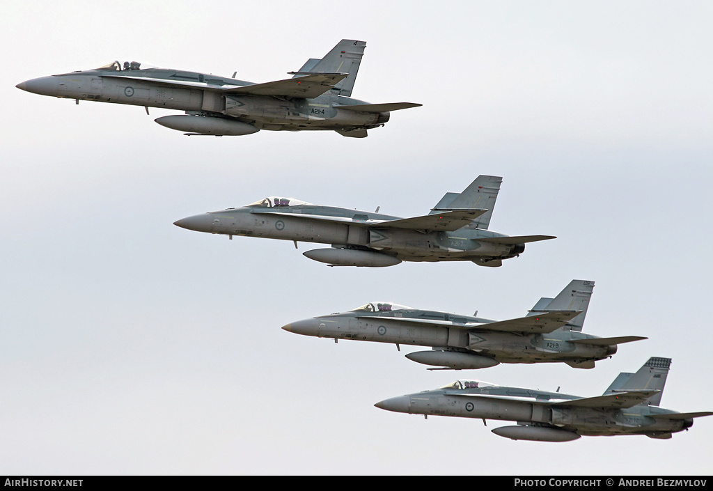 Aircraft Photo of A21-4 | McDonnell Douglas F/A-18A Hornet | Australia - Air Force | AirHistory.net #79722