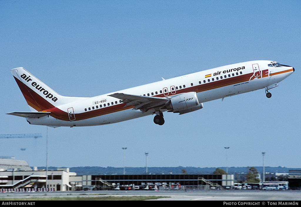 Aircraft Photo of EC-850 | Boeing 737-4Y0 | Air Europa | AirHistory.net #79739