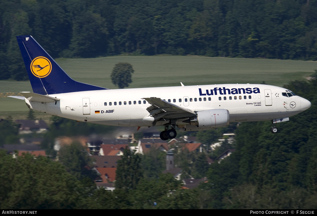 Aircraft Photo of D-ABIF | Boeing 737-530 | Lufthansa | AirHistory.net #79775