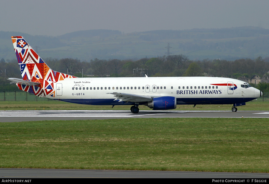 Aircraft Photo of G-GBTA | Boeing 737-436 | British Airways | AirHistory.net #79791