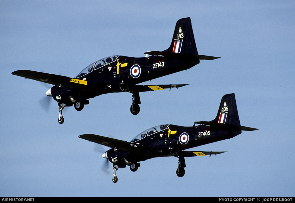 Aircraft Photo of ZF143 | Short S-312 Tucano T1 | UK - Air Force | AirHistory.net #79816