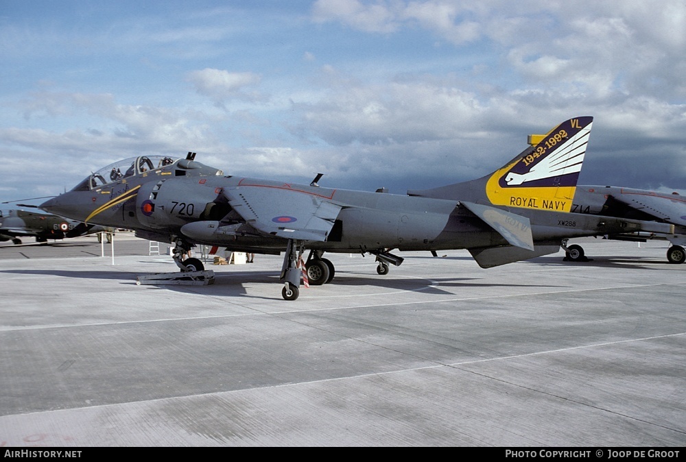 Aircraft Photo of XW268 | Hawker Siddeley Harrier T4N | UK - Navy | AirHistory.net #79827