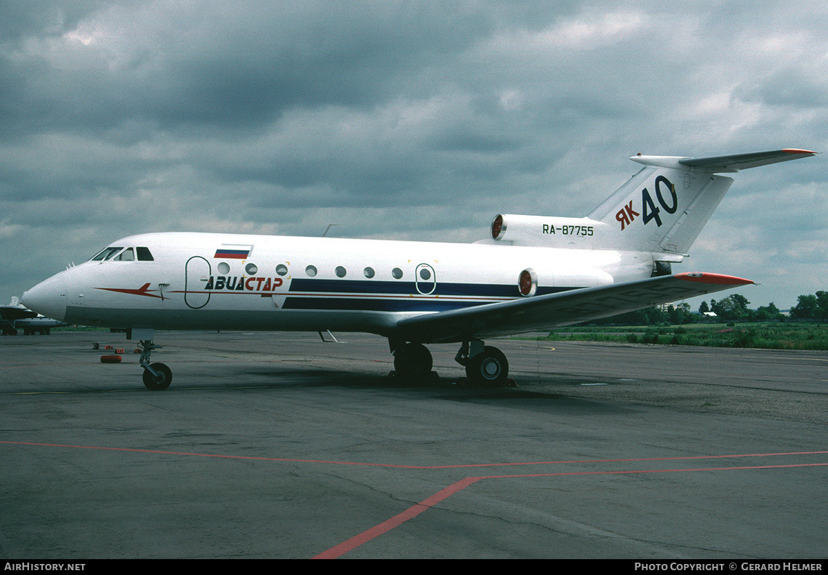 Aircraft Photo of RA-87755 | Yakovlev Yak-40 | Aviastar | AirHistory.net #79842