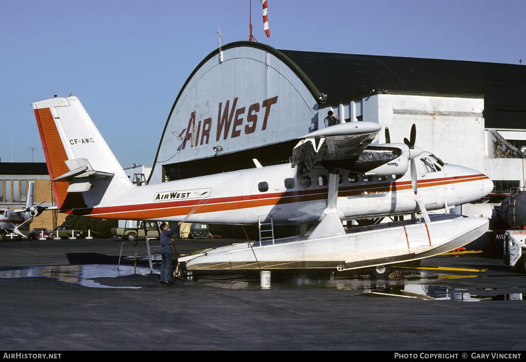 Aircraft Photo of CF-AWC | De Havilland Canada DHC-6-100 Twin Otter | AirWest Airlines | AirHistory.net #79847