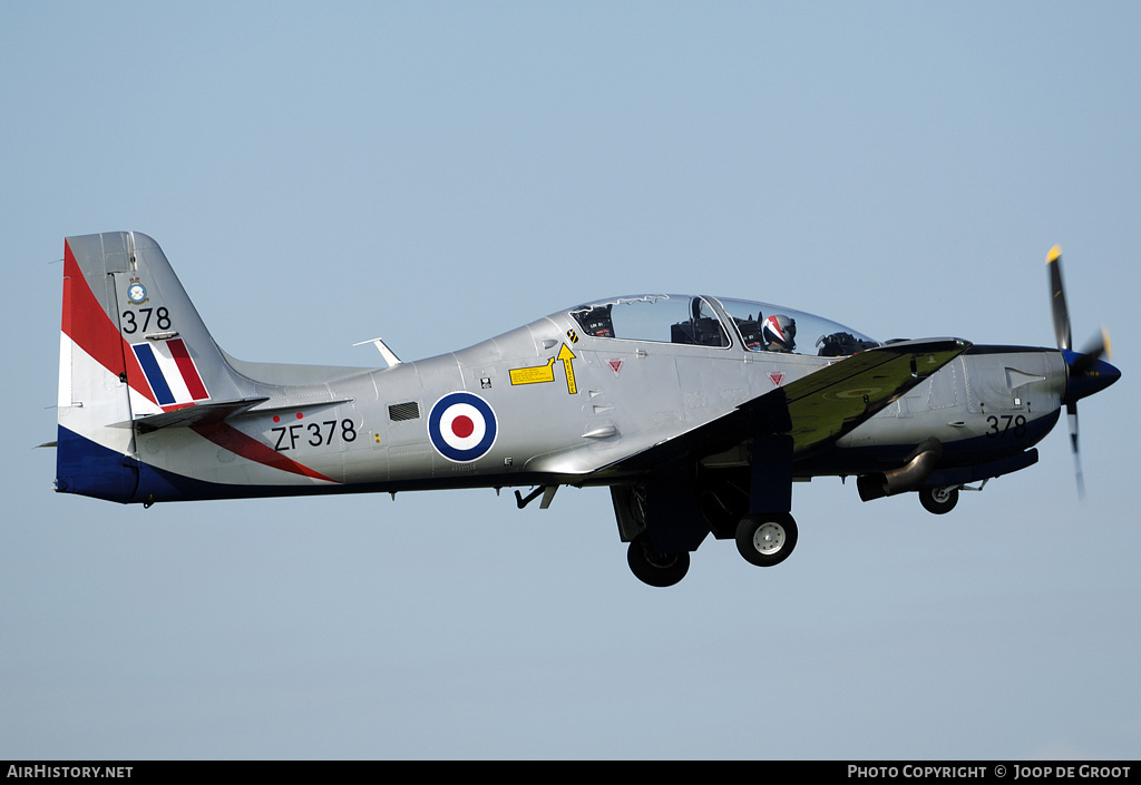 Aircraft Photo of ZF378 | Short S-312 Tucano T1 | UK - Air Force | AirHistory.net #79877