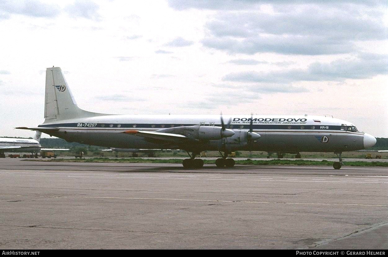 Aircraft Photo of RA-74267 | Ilyushin Il-18D | Domodedovo CAPA | AirHistory.net #79892