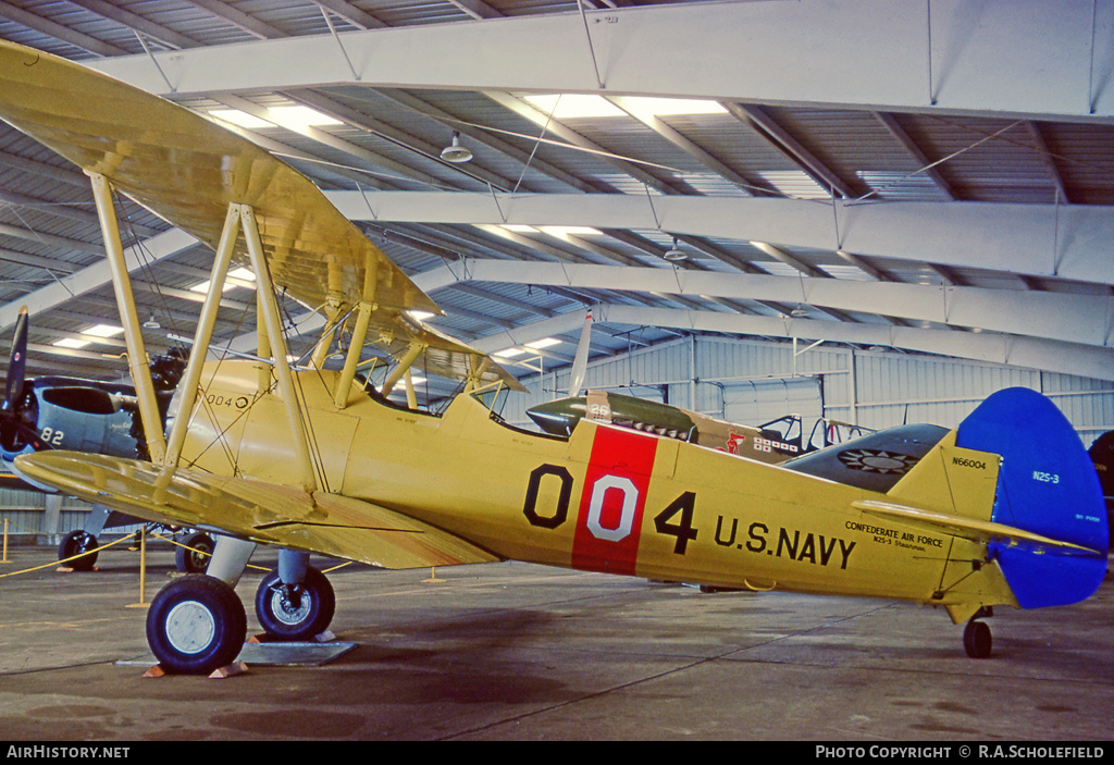 Aircraft Photo of N66004 | Stearman N2S-3 Kaydet (B75N1) | Confederate Air Force | AirHistory.net #79912