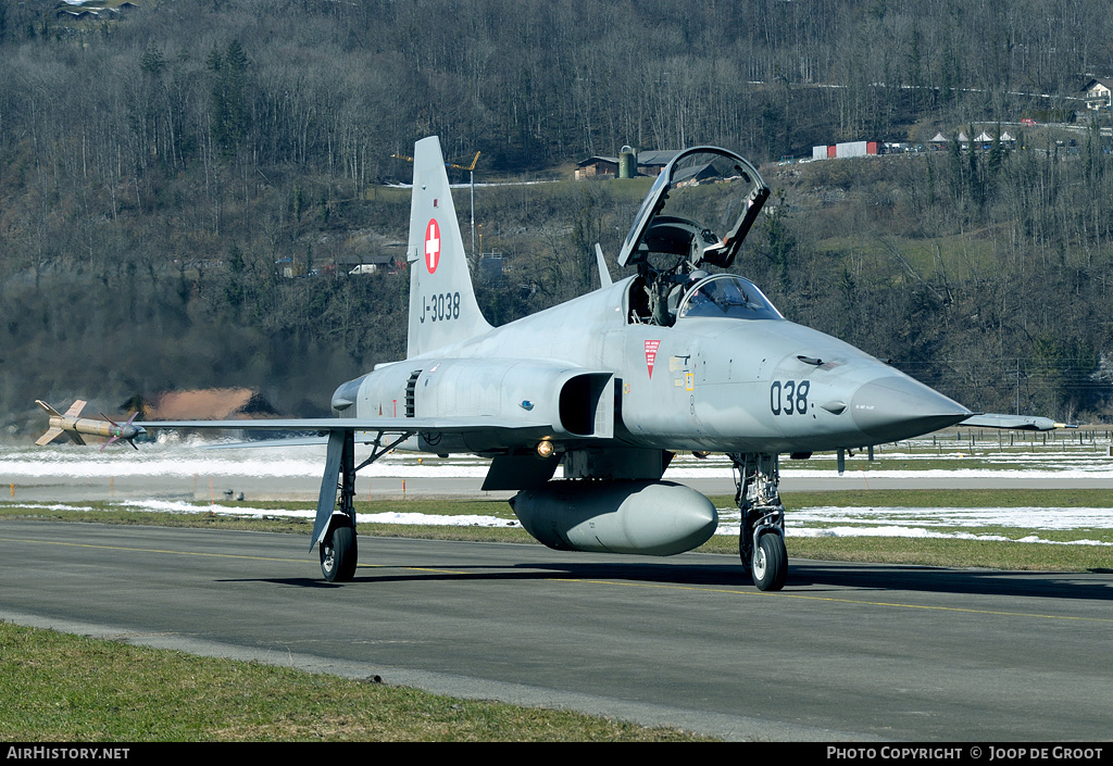 Aircraft Photo of J-3038 | Northrop F-5E Tiger II | Switzerland - Air Force | AirHistory.net #79941