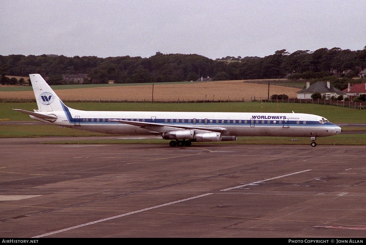 Aircraft Photo of C-FCPQ | McDonnell Douglas DC-8-63 | Worldways Canada | AirHistory.net #79947